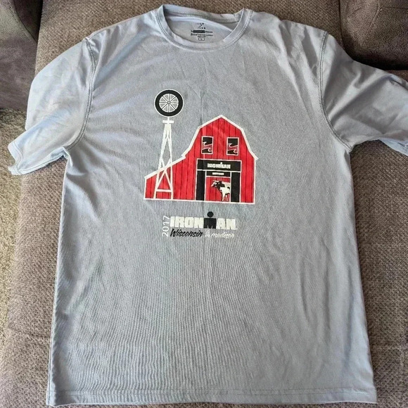 Ironman Wisconsin 2017 Finisher Gray Tee L - Picture 1 of 4